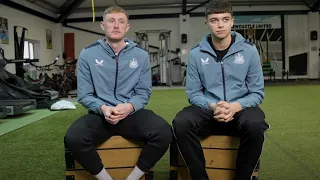 INTERVIEW | Sean Longstaff and Lewis Miley talk all things Newcastle United