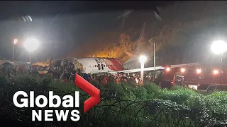 India plane crash: Victim recounts terrifying landing as black box recovered