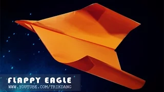 FLAPPING-WINGS paper plane - How to make a paper airplane that flies like an Eagle | Eagle (Ori)