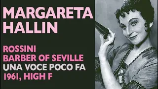 Glass Shatterers! Margareta Hallin - Rossini: BARBER OF SEVILLE, Una voce poco fa, 1961 High F