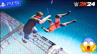 John Cena vs. Randy Orton - Hell in a Water Match - WWE 2K24 Gameplay | PS5" [4K60]