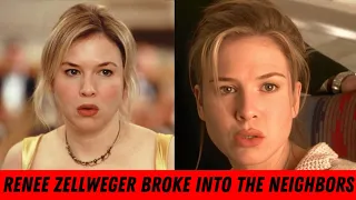 Renee Zellweger mixed up the house and almost broke the neighbors lock.In the style of Bridget Jones