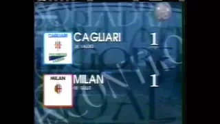 1994-95 (2a - 11-09-1994) Cagliari-Milan 1-1 [Gullit,D.Valdes] Servizio 90°Minuto Rai [1°Tempo]