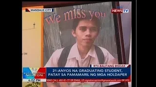BP: 21-anyos na graduating student, patay sa pamamaril ng mga holdaper