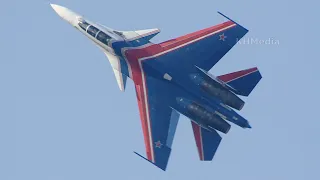 Su-30SM Russian Knights single display at MAKS 2019 air show