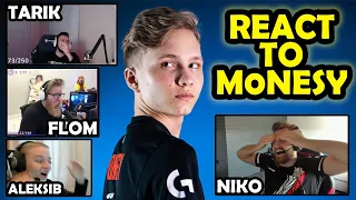 CS:GO PROS & CASTERS REACT TO M0NESY PLAYS