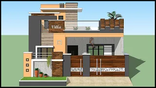 East Facing Modern Home Design | 30x50 3d House plan With Elevation Design | Gopal Architecture