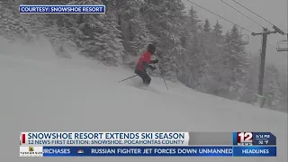 Snowshoe resort extends ski season