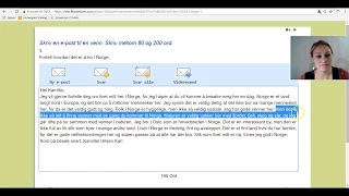 Video 182 Norskprøven A2-B1: Brev til en venn