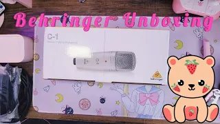 Unboxing and Audio Test: Behringer C-1 Studio Condenser Microphone and  U-PHORIA UM2 Audio Interface