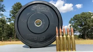 50 BMG vs Bumper Plate 🏋️‍♂️