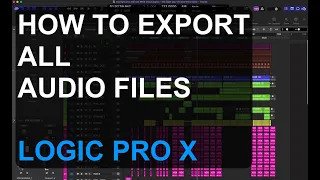 How to export audio files In Logic Pro X.