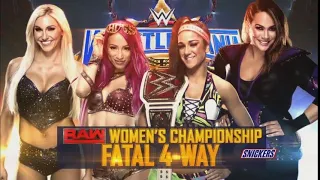WWE WrestleMania 33 Bayley (c) vs Sasha Banks vs Nia Jax vs  Charlotte Flair Full Match
