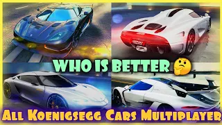 Asphalt 8 All Koenigsegg Cars || Multiplayer Cup Class S Kings