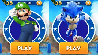 Tag with Ryan vs Sonic Dash - Movie Sonic vs Luigi vs All Bosses All Characters Unlocked