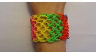 Bransoletka z gumek Loom Bands / Dragon Scale - smocza łuska / Rainbow Loom / Bracelet