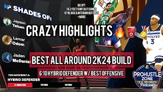 NBA #2k24 |Best Hybrid Defender( 6’10 )build with crazy offense.