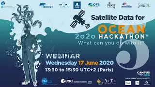 Replay of the Ocean Hackathon® 2020 webinar on satellite data