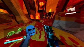 ULTRAKILL - 1-2 - The Burning World (All Secrets, P Rank, No Deaths)