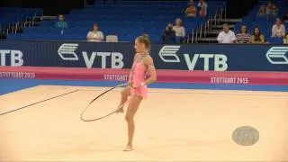 Jelizaveta GAMALEJEVA (LAT) 2015 Rhythmic Worlds Stuttgart - Qualifications Hoop