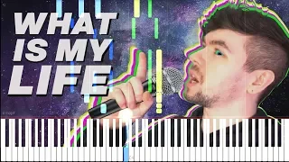 What Is My Life - Jacksepticeye Song by Schmoyoho [Synthesia Piano Tutorial]