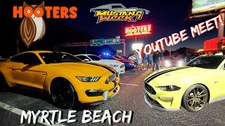 **HOOTERS** Mustang Week 2021-Youtube Meet- pullouts, Burnouts, Pullovers, Myrtle beach Sc ,