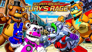 Security Breach FURY’s RAGE vs GLAMROCKS Freddy and Funtime Freddy Plays