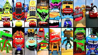 Wendigo Mack 🆚 Skeleton Lightning McQueen 🆚 Mack Five Eater 🆚 Tractor Eater - Coffin Dance Mega Mix