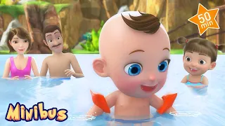 Learning How To Swim + More Nursery Rhymes & Kids Songs - Minibus