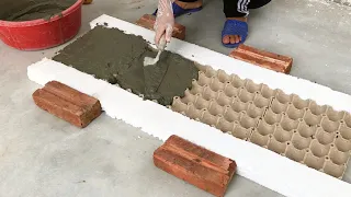 Creative Ideas Between Cement And Egg Tray - Amazing Succulents Garden Decor Ideas