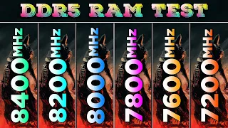 8400MHz vs 8200MHz vs 8000MHz vs 7800MHz vs 7600MHz vs 7200MHz | DDR5 RAM Tested in PC Gaming