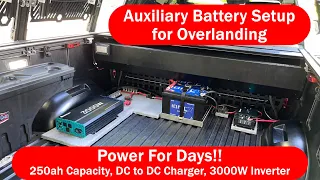 Power For Days!..Dual Auxiliary Battery Setup..Renogy DCC50S, Ionic Lithiums, Renogy 3000W Inverter