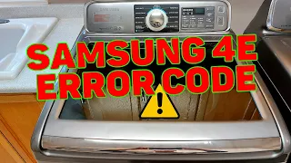 How To Fix a 4E Error Code on a Samsung Washer | WATCH This First!