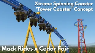 Cedar Point/Kings Island Tower Coaster [Concept] | Mack Rides Xtreme Spinning Coaster | NoLimits 2