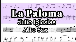 La Paloma Alto Sax Sheet Music Backing Track Play Along Partitura