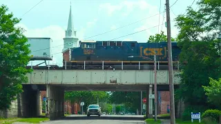 I Was Filming A CSX Train Then This Happened! BNSF Train! CSX Train Goes Over Bridge + More Trains!