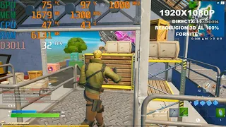 TEST FORNITE DIRECTX 11  - FULLHD - DELL R5 430 2GB DDR5 OC -  E3 1230 V2 EN EL 2021