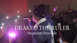 Drakeo The Ruler "Impatient Freestyle" *Live Performance* 4k