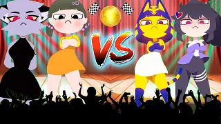 DANCE WHEEL - Ankha VS Squid Game VS Howcow VS Saturn Cat