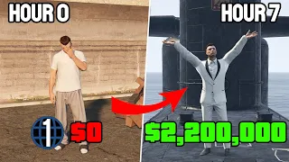 How to Make $2,200,000 Starting From Level 1 In GTA 5 Online! (Solo Money Guide)