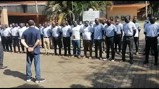 Security guards on Parade training.