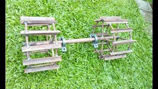 How to make cage wheel / mud wheel for reaper / tractor