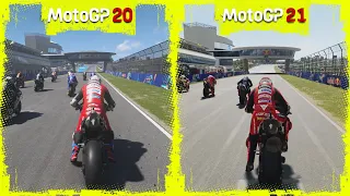 MotoGP 21 vs MotoGP 20 Early Graphics Comparison