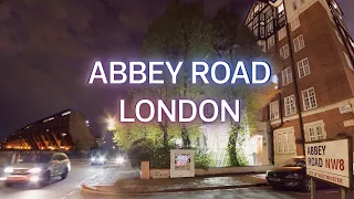 🇬🇧 Night Walk at Abbey Road, London | 4K