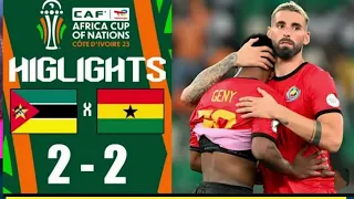 Ghana 2:2 Mozambique goals and highlights African Cup of Nations