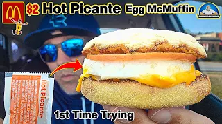 McDonald's® $2 HOT Picante Egg McMuffin Review! 🍳🤩 | 1st Time Trying | theendorsement