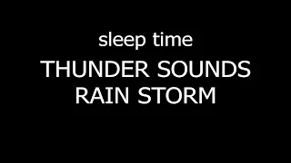 Rain thunder Sleep all night, Rest all weekend