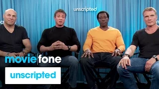 'Expendables 3' | Unscripted | Sylvester Stallone, Wesley Snipes, Dolph Lundgren, Randy Couture