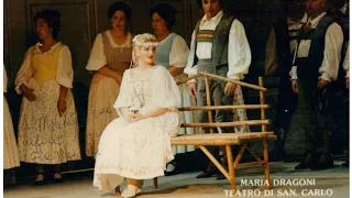 MARIA DRAGONI SONNAMBULA di VINCENZO BELLINI al TEATRO SAN CARLO 1985