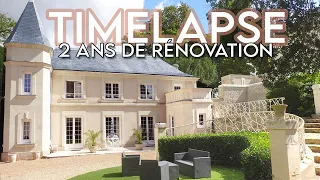 TIMELAPSE 2 ANS DE RENOVATION TOTALE : Rafraichir un petit château bloqué dans les 70’s